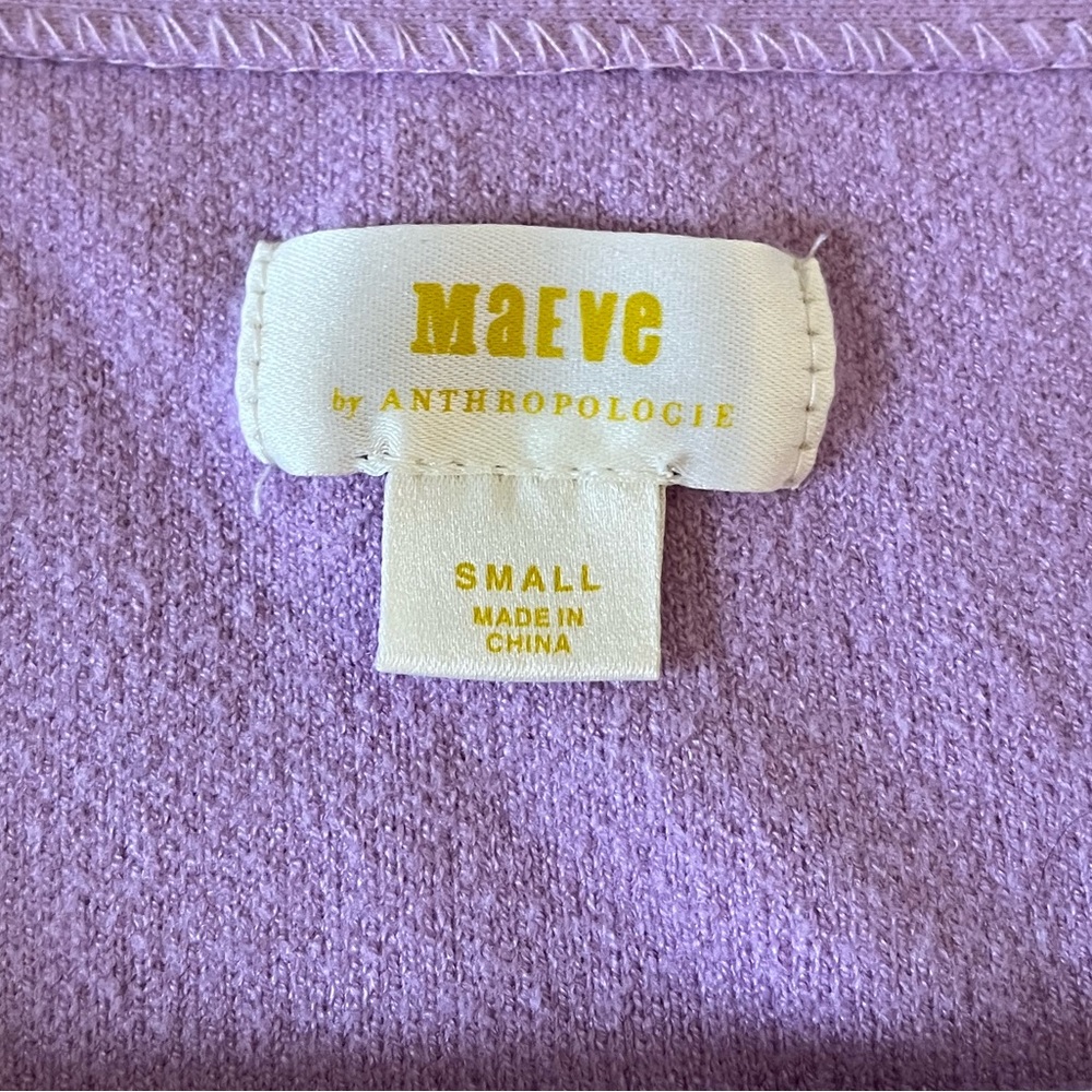 MAEVE Anthropologie Lavender Boat Neck Sweater - Picture 4 of 9